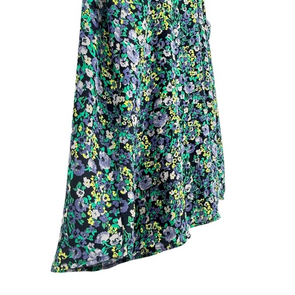 NWT Loft Womens M Micro Floral Racerback Tank Top Lined Blue Green Cottagecore - Picture 9 of 16